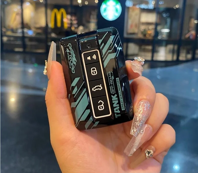 

Автомобильная цепь из АБС и фотоэлемента для Great Wall GWM WEY TANK 300 500 Tank300 Fob защитные аксессуары для смарт-ключей