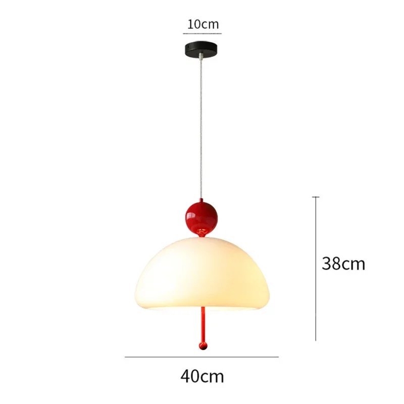 Простая стеклянная Подвесная лампа Bauhaus в стиле ретро ресторан кафе спальня