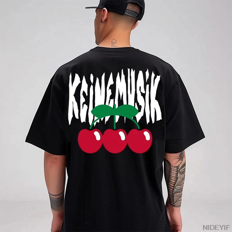 Летняя футболка Keinemusik x Pacha для мужчин и женщин модная уличная хлопковая с