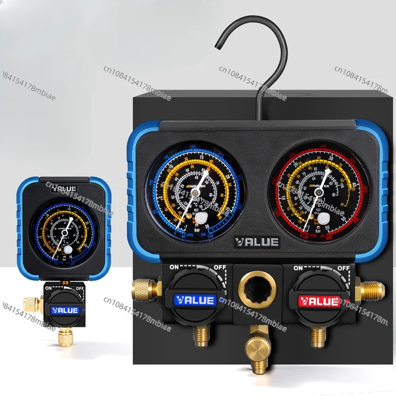 R22r410R134a Автомобильный манометр для хладагента и снегоочистителя с двойным