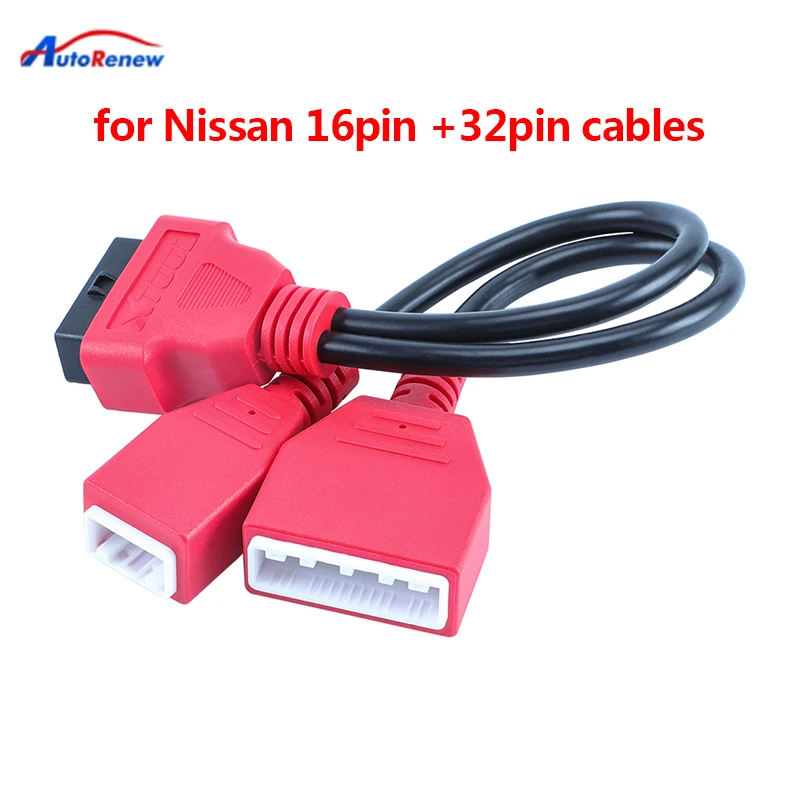 

XTOOL OBD2 Diagnostic cables for Nissan 16pin +32pin cables for nissan OBD2 works for X100PAD3 A80 D8 D9