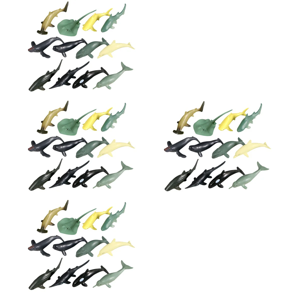 

48 Marine Animal Models Cartoon Ocean Creature Props Creative Animals Ornaments