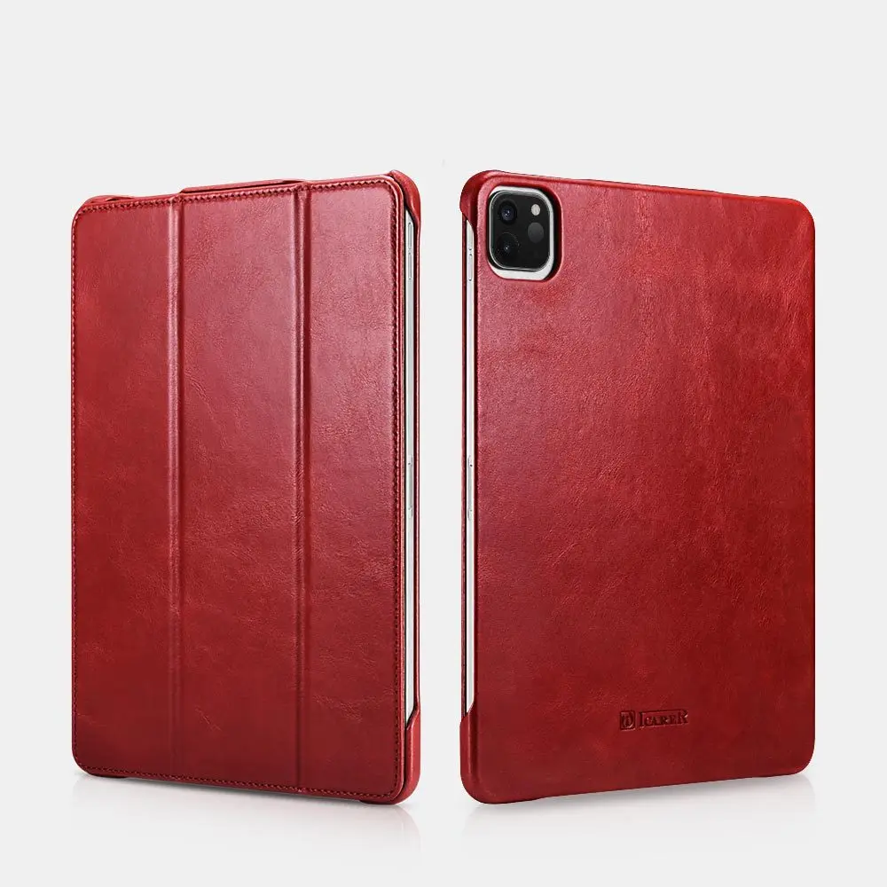 

Винтажный чехол из натуральной кожи для iPad Pro 12,9 2021 2020 iPad 12,9 дюйма, откидной Чехол, Роскошный деловой кожаный чехол с подставкой