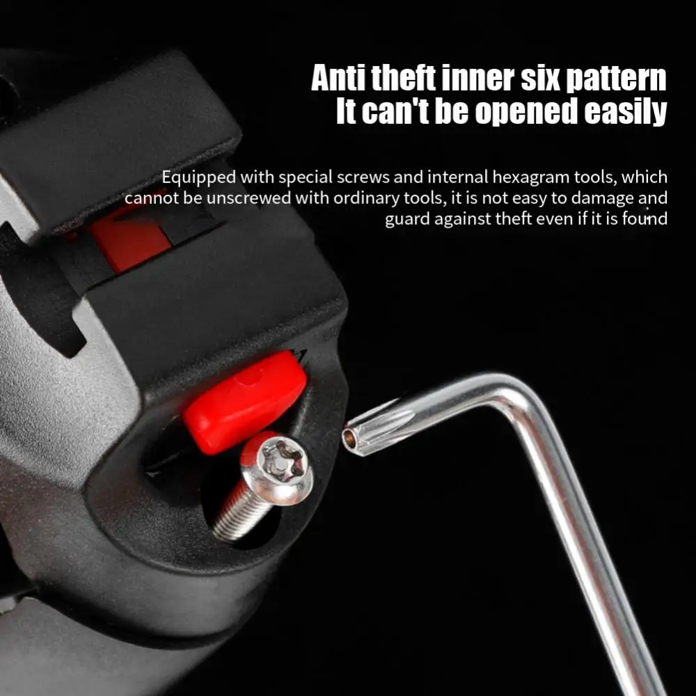 

Anti-theft Screws Lock Frame Locator Self-reflective Durable Bicycle Bracket Protective Cover Waterproof Locator Protective Case