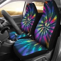 neon tie dye pattern car seat covers pair 2 front seat covers car seat covers seat cover for car car seat protector car acc