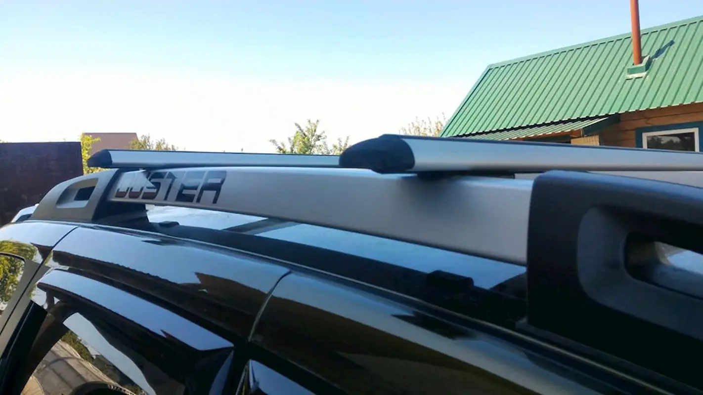 Багажник на крышу Atlant, 8823+7058, крыловидные дуги 1,1м на Рено ...