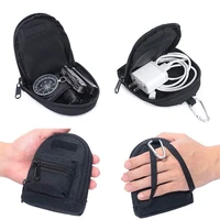 tactical coin key pocket wallet pouch key earphone storage pocket bag card holder sports waist bag edc pouch hanging bag