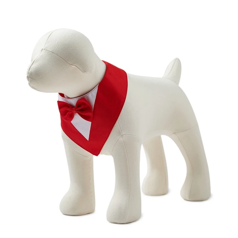 Смокинг для собак официальный собачий Свадебный ошейник с галстуком-бабочкой