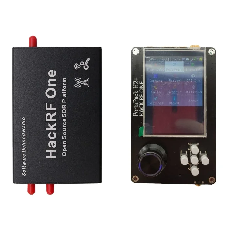 1MHz-6GHz HackRF One SDR Platform with Shell + PortaPack H2 3.2" Touch Screen 0.5PPM TCXO Clock
