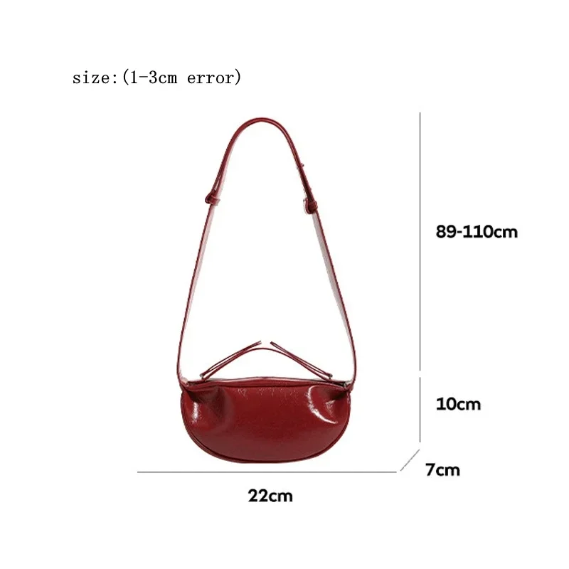 Винтажные красные бродяги для женщин с длинным ремнем через плечо мягкие сумки