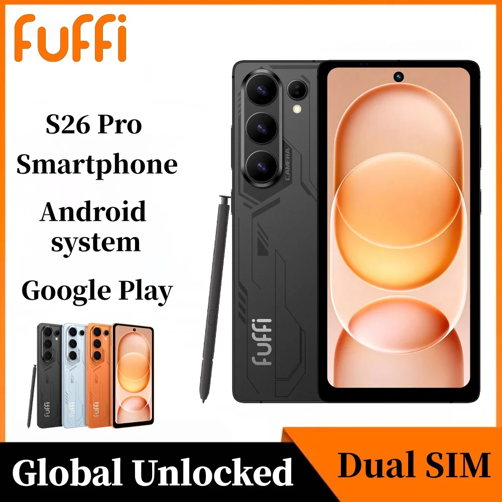 Фото Смартфон FUFFI S26 Pro, 5G LTE, система Android, 12 ГБ ОЗУ, 512 ГБ ПЗУ, 6,6-дюймовый дисплей, 16-мегапиксельная камера, две SIM-карты, с Play Store, мобильный телефон №1