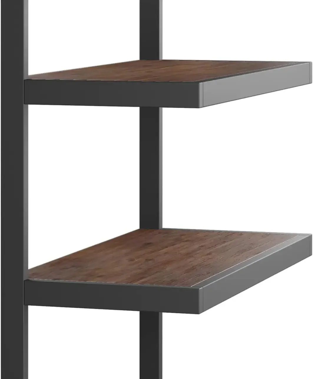 Современный промышленный книжный шкаф из цельного дерева АКАЦИИ и металла