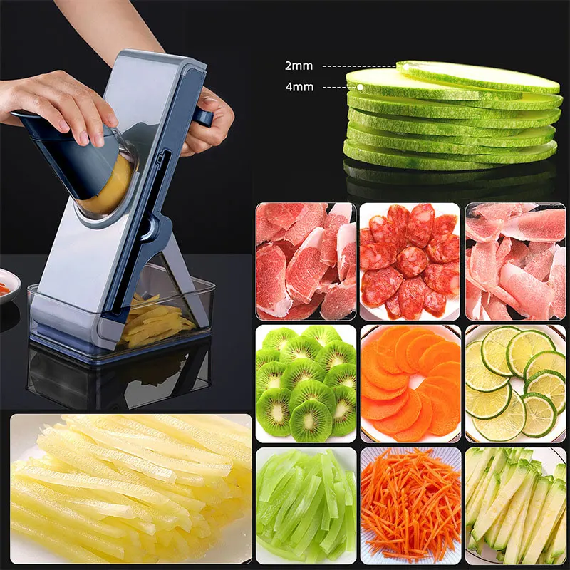 

Multifunction Vegetable Cutter Carrots Potatoes Slicer Grater Peeler Shredders Meat Food Chopper Kitchen Accessories