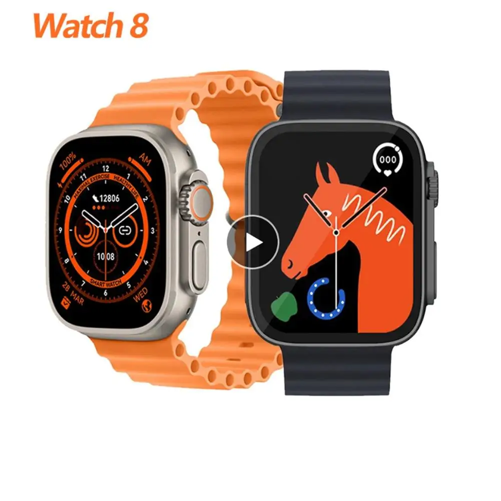 

2022 Smart Watch for Men Women T800 Ultra-Series 8 Clock Bluetooth-compatible Call Health Monitoring Fitness Smartwatch Bracelet