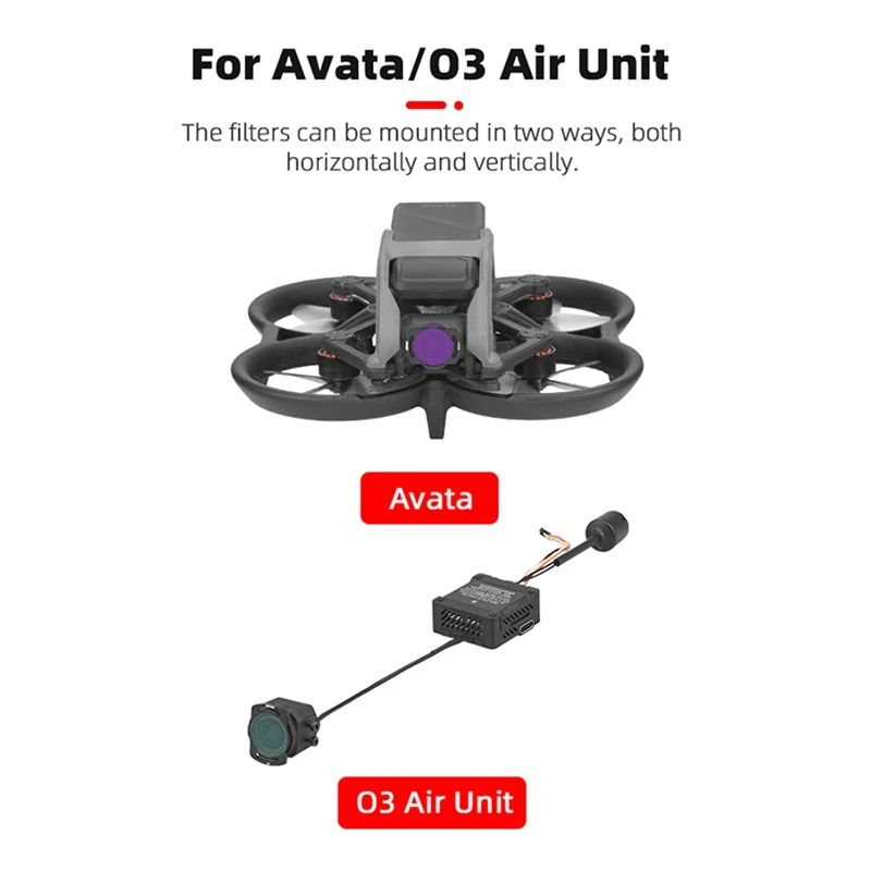 Набор фильтров из алюминиевого сплава BRDRC для камеры DJI O3 AVATA с поляризационными