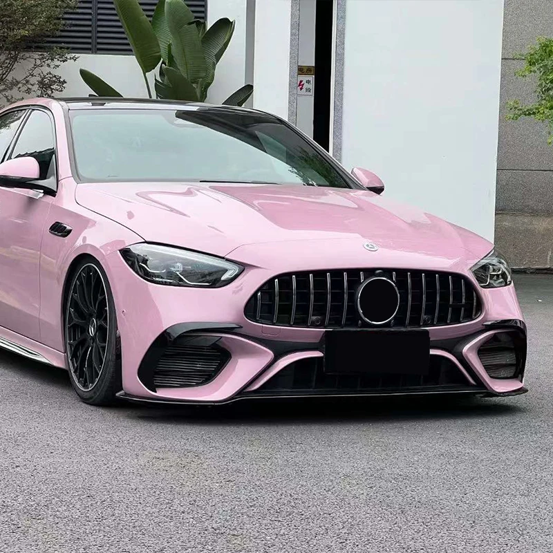 Передний гриль для C Class W206 C180 C200 C220d C300 2022 + Sport Edition GT Style серебристый/черный