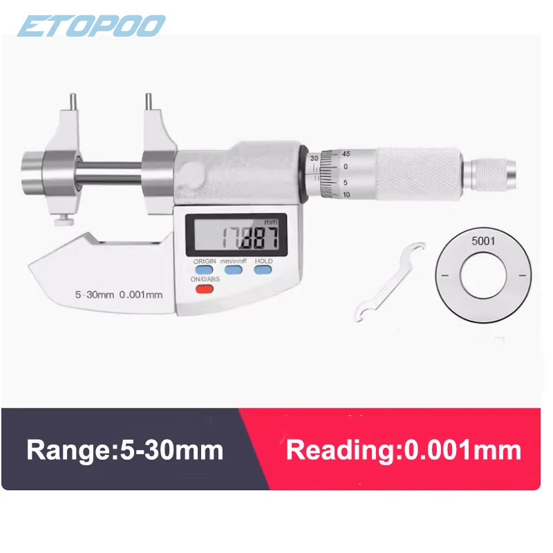 

Электронный цифровой микрометр ETOPOO 5-30 мм