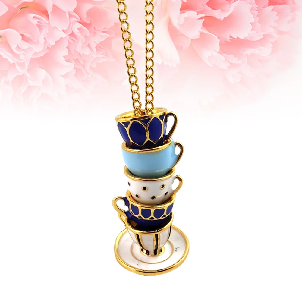 

Choker Necklaces Women Fashion Pendant Alloy Initial Present Ornaments Elegant Sweater Chain Cloisonne