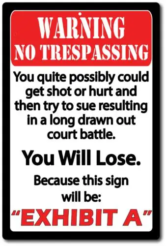 1b знак Обучение не уход за поперечным весом металлический алюминий 8x12 забавное