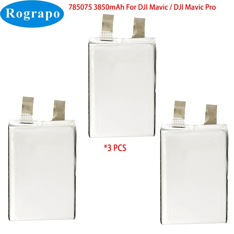 3 шт./лот, новинка, 3850 мАч, 785075 OEM, Полетный Аккумулятор для дрона DJI Mavic Pro