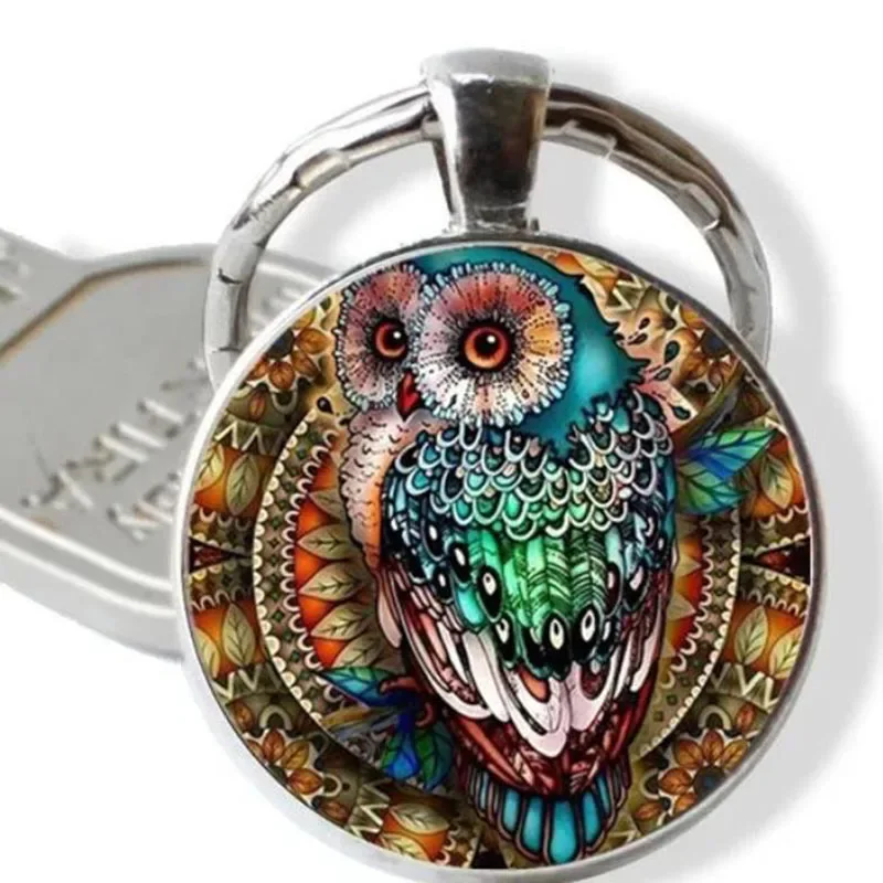 Новые аксессуары модный креативный брелок для ключей с кристаллами в виде совы