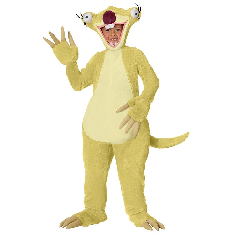 

Halloween Costume Stage Performance Cosplay Movie Character Costume "Ice Age" Costume Sloth Sid Clothing for Kids
