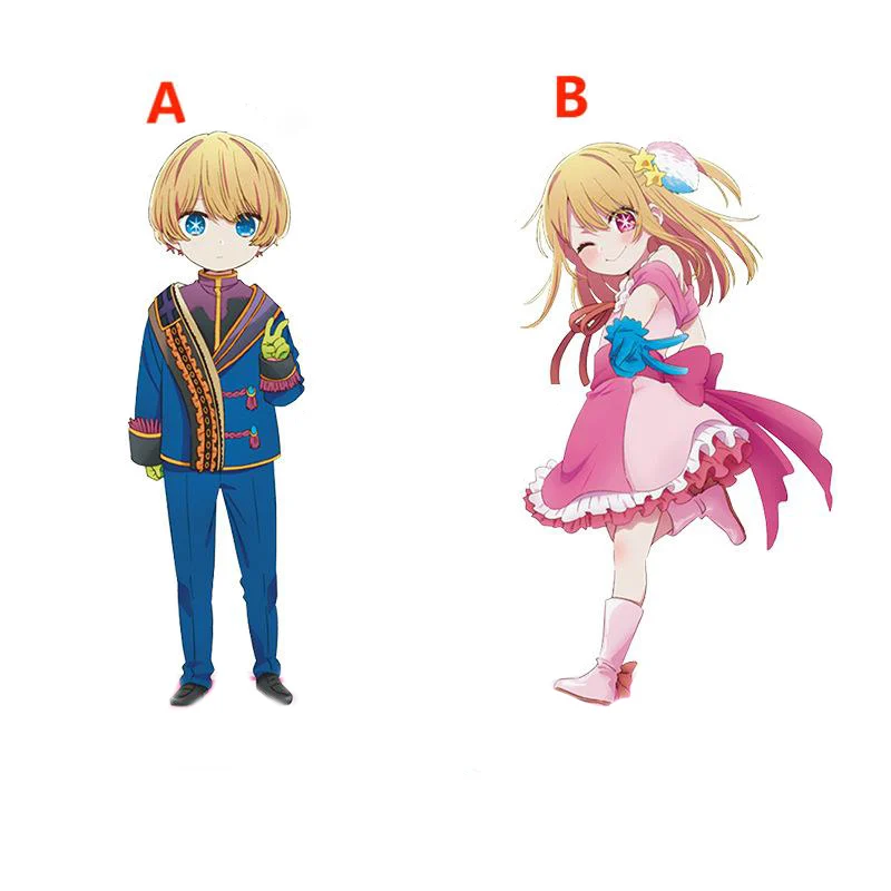 

Anime Stand Keychain Oshi no Ko Aqua Ruby Ruby Strap Keyring Dual-purpose Desktop Decoration 8cm