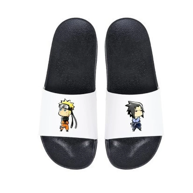 Шлепанцы Naruto Sasuke мужские летние домашние Нескользящие сандалии с мягкой
