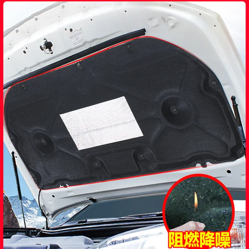 

Car Front Hood Engine Sound Heat Insulation Cotton Pad Soundproof Mat Cover Foam For TOYOTA Prado 2010-2017 2018-2020 X