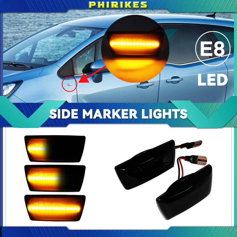 Динамический Вращающийся Сигнал И Боковой Габаритный Фонарь Для Opel Insignia Astra H Zafira