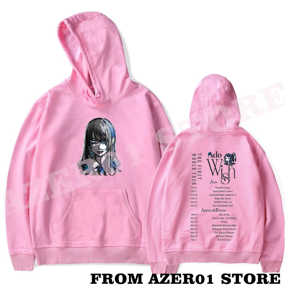 Толстовка с капюшоном для мужчин и женщин милая уличная одежда Ado Merch Usseewa Tour