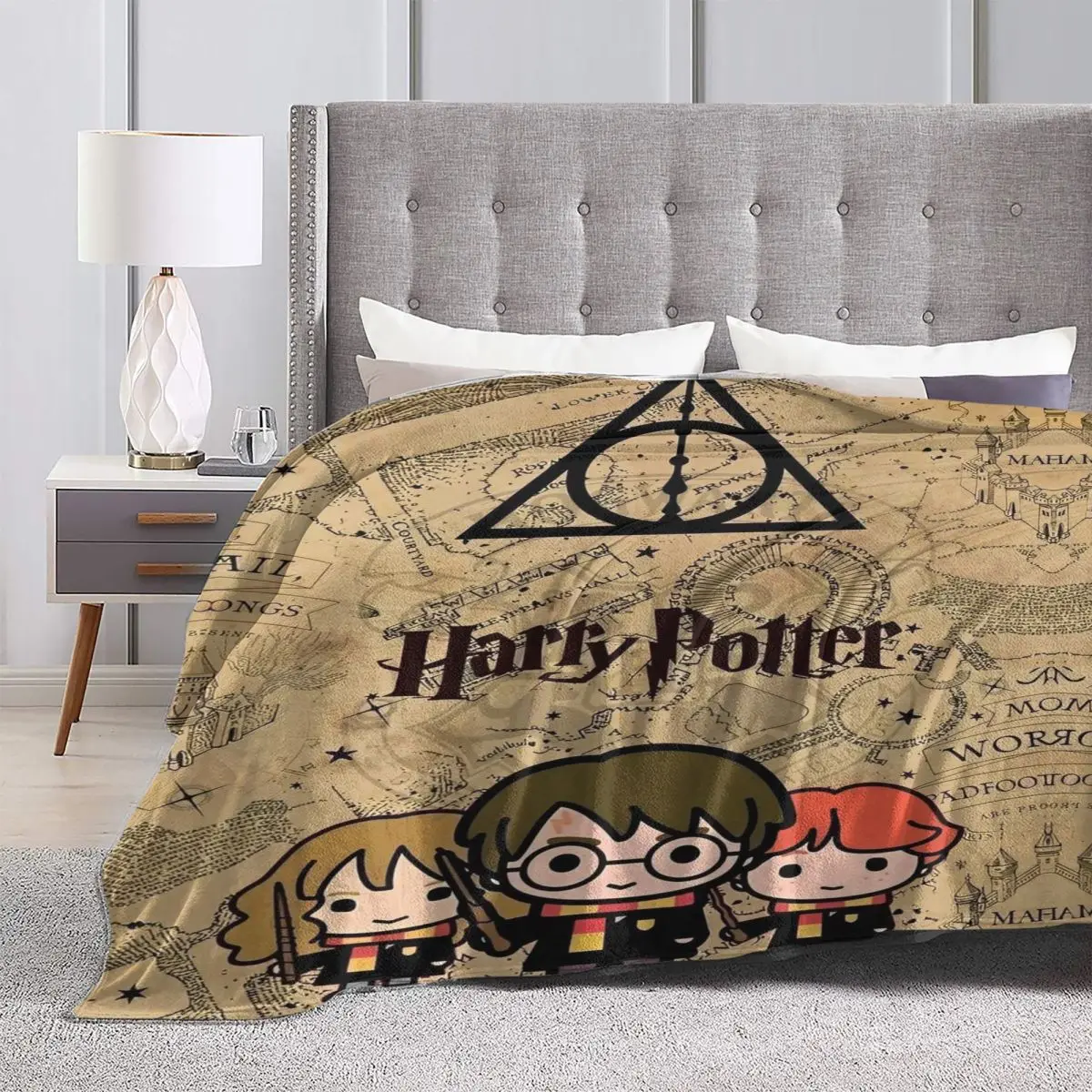 Одеяло из фильма H-HARRY P-POTTER фантазийное литературное романы теплое плюшевое