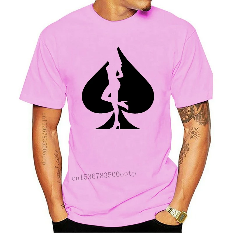 

Fashion New Men T Shirt Sexy Poker Gir lCasual Short Sleeves Tees High Quality Comfortable Cotton S Tops . S-XXXL Women