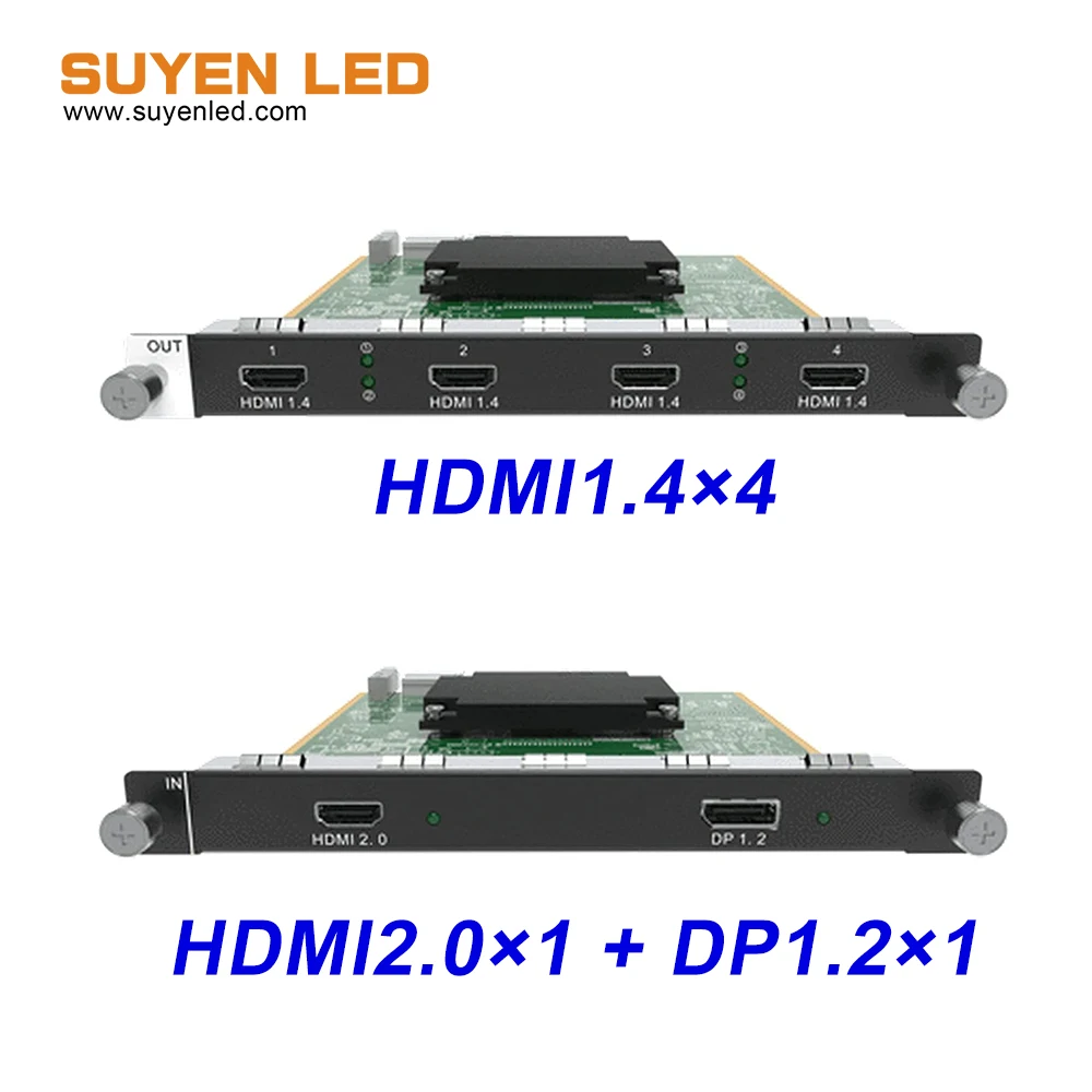 Лучшая цена Novastar H Серия RJ45 3G-SDI VGA CVBS DVI HDMI DP светодиодный экран Входная карта |