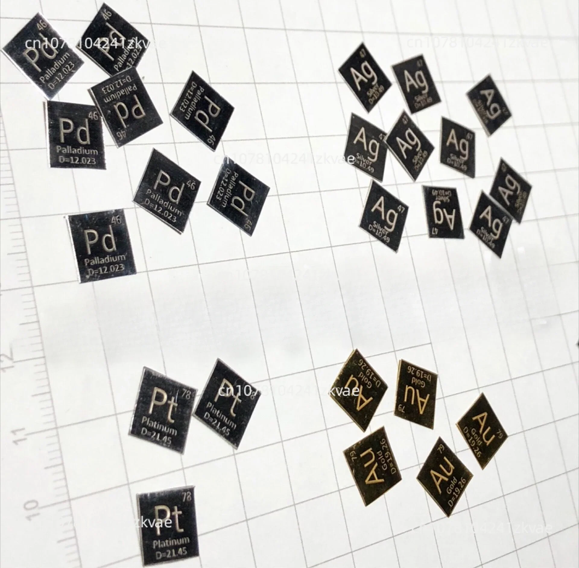 [Серия периодических столов драгоценных металлов] палладиевый лист