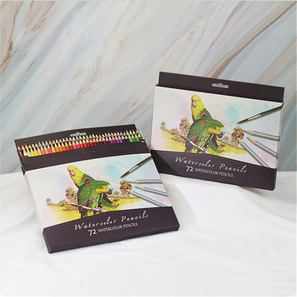 

48/72 Профессиональный фотографический набор, акварельные фотохромные цветные карандаши для детей