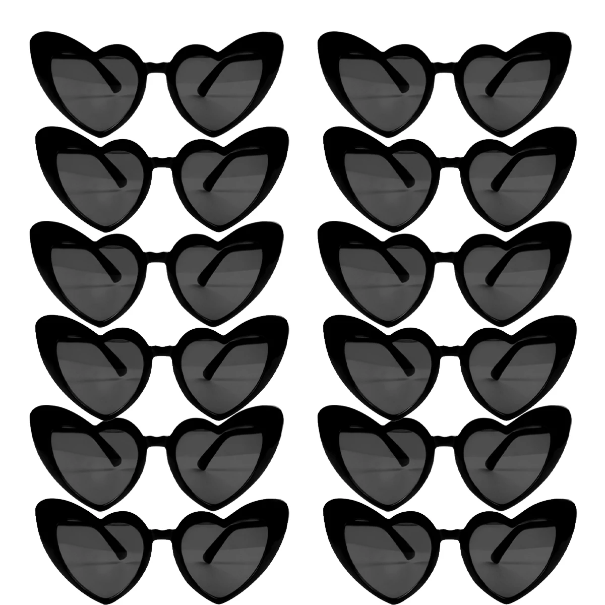 

Солнечные очки в форме сердца, 12 пар