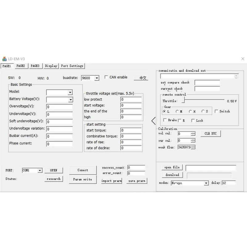 1 шт. VOTOL-контроллер EM30 EM50 EM80 EM100 EM150 кабель USB для регламента ajustar parámetros del Controlador