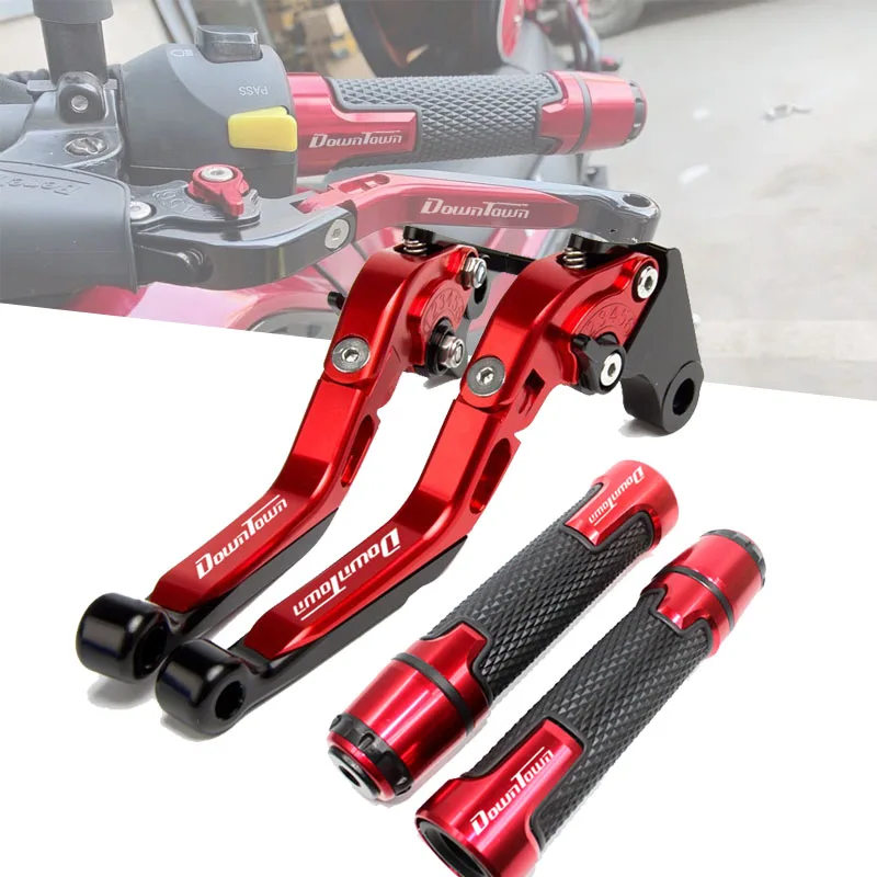 

For KYMCO DOWNTOWN 125i 200i 300i 350i DT 125 200 300 350 Motorcycle CNC Brake Clutch Levers Handlebar Grip Handle Hand Grips