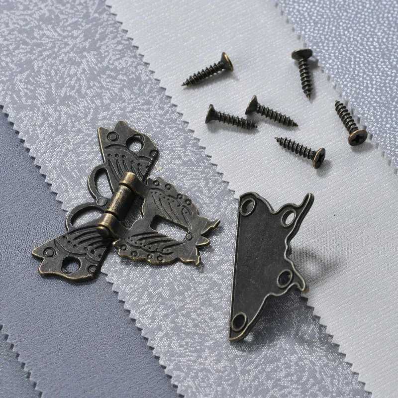 Античная бронзовая защелка-бабочка защелка для ювелирных изделий деревянная