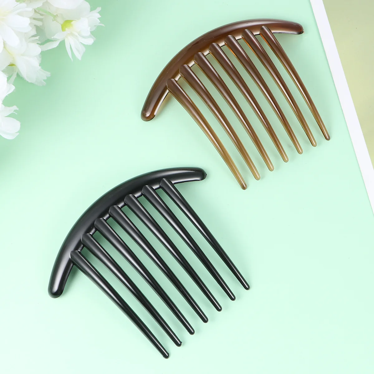 

10pcs Craft Hair Combs Hair Decoration Insert Comb French Side Comb Hair Comb Clips Hair Side Combs