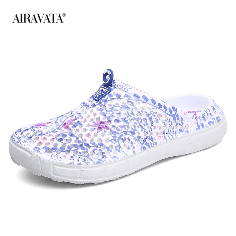 Summer Women's Beach Sandals Wading Clogs Water Shoes Breathable Home Anti-Slip Slippers