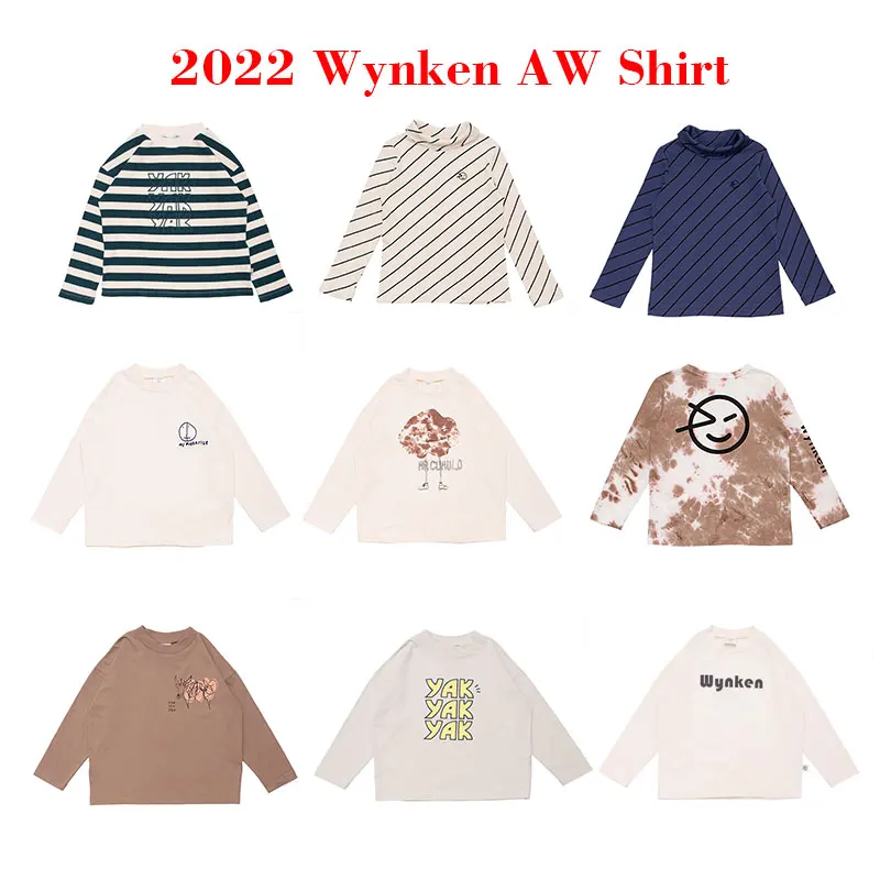 

2022 AW Brand Autumn Kids T-shirts For Boys Girls New Clothes Cute Printed Baby Children Clothings Outfits Pants Shorts
