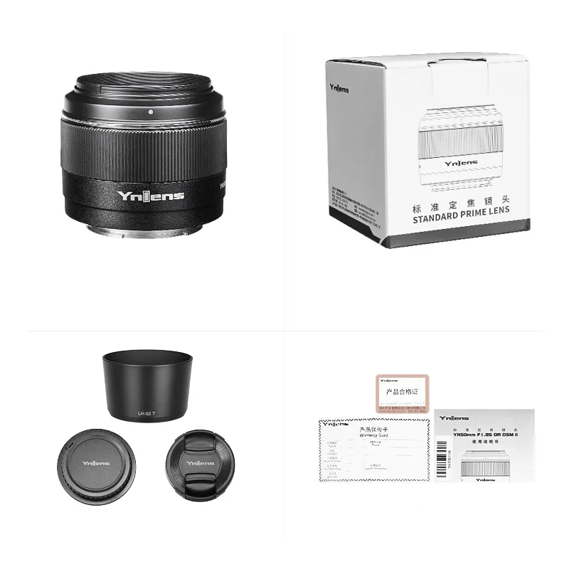 Yongnuo YN50mm F1.8S DA DSM II объективы для камеры 50 мм Sony E-Mount A6300 A6400 A6500 NEX7 APS-C рамка с