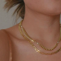 kouch thick cuban chains for woman decor fine jewelry on neck luxury exquisite zirconia chain necklaces gold hiphop boho collars
