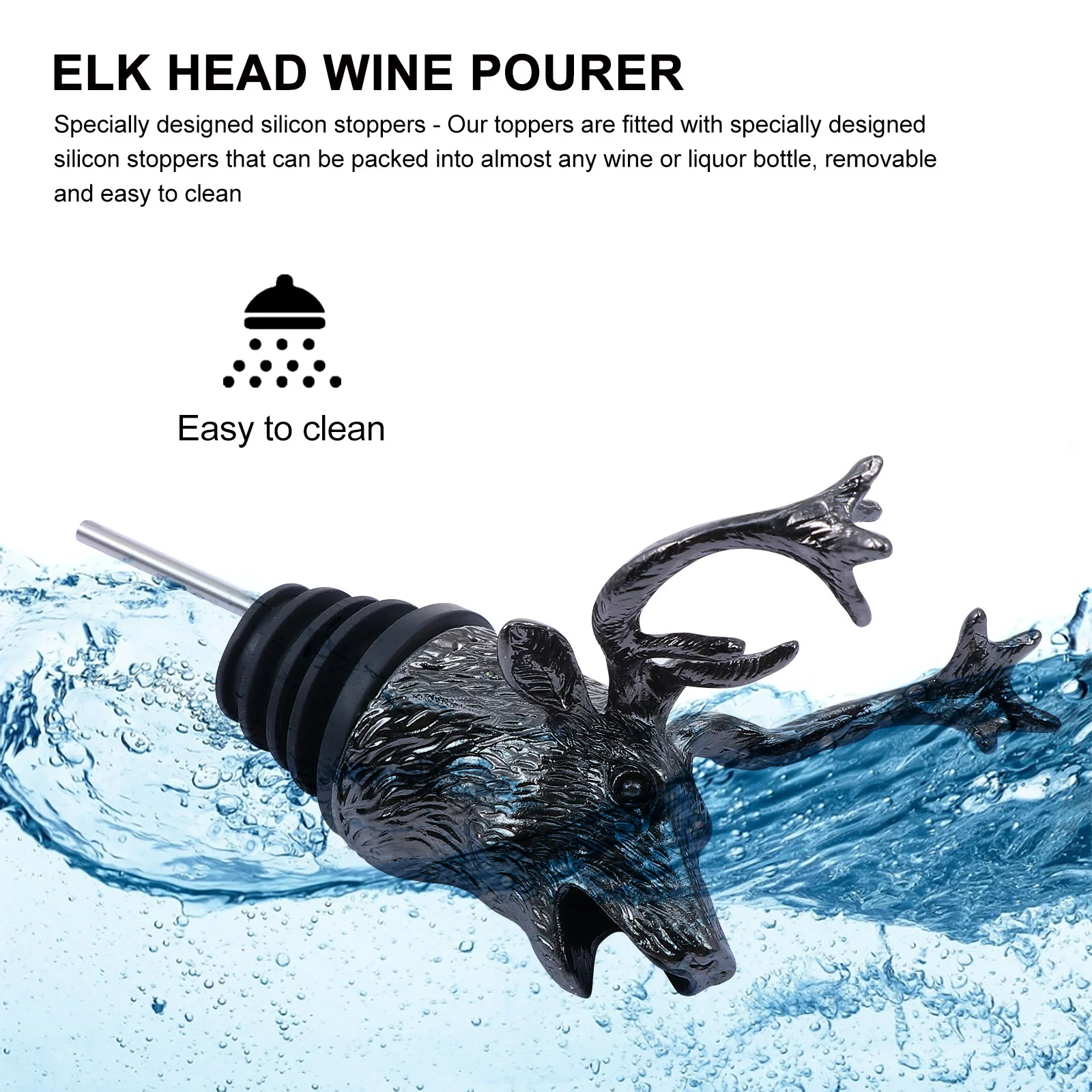 Рождественский наливной роман кепка с головой лося креативная пробка для