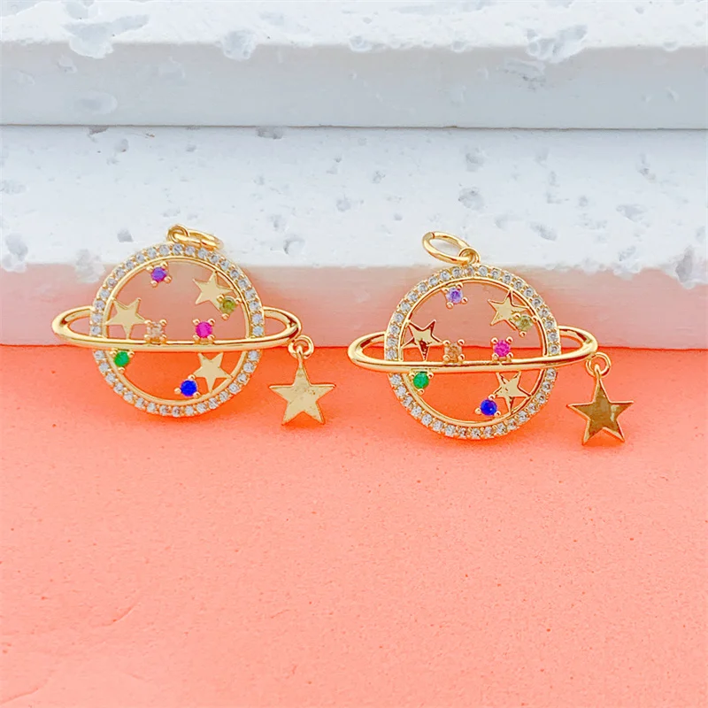 

NEW DIY Designer Astral Jewelry Hollow Sun Star Moon Charms For Needlework Jewelry Making