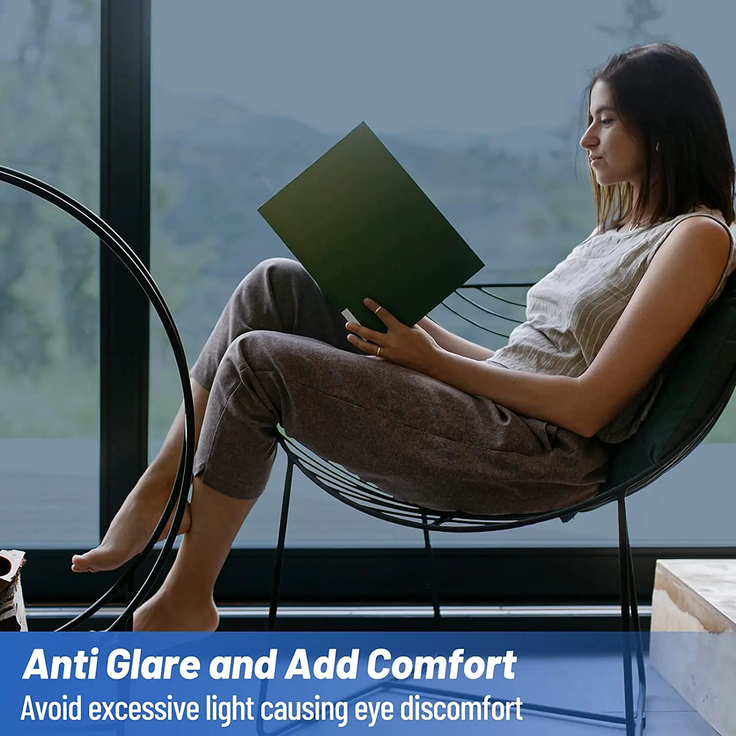 Односторонняя зеркальная оконная пленка YaJing защита от солнца и тепла