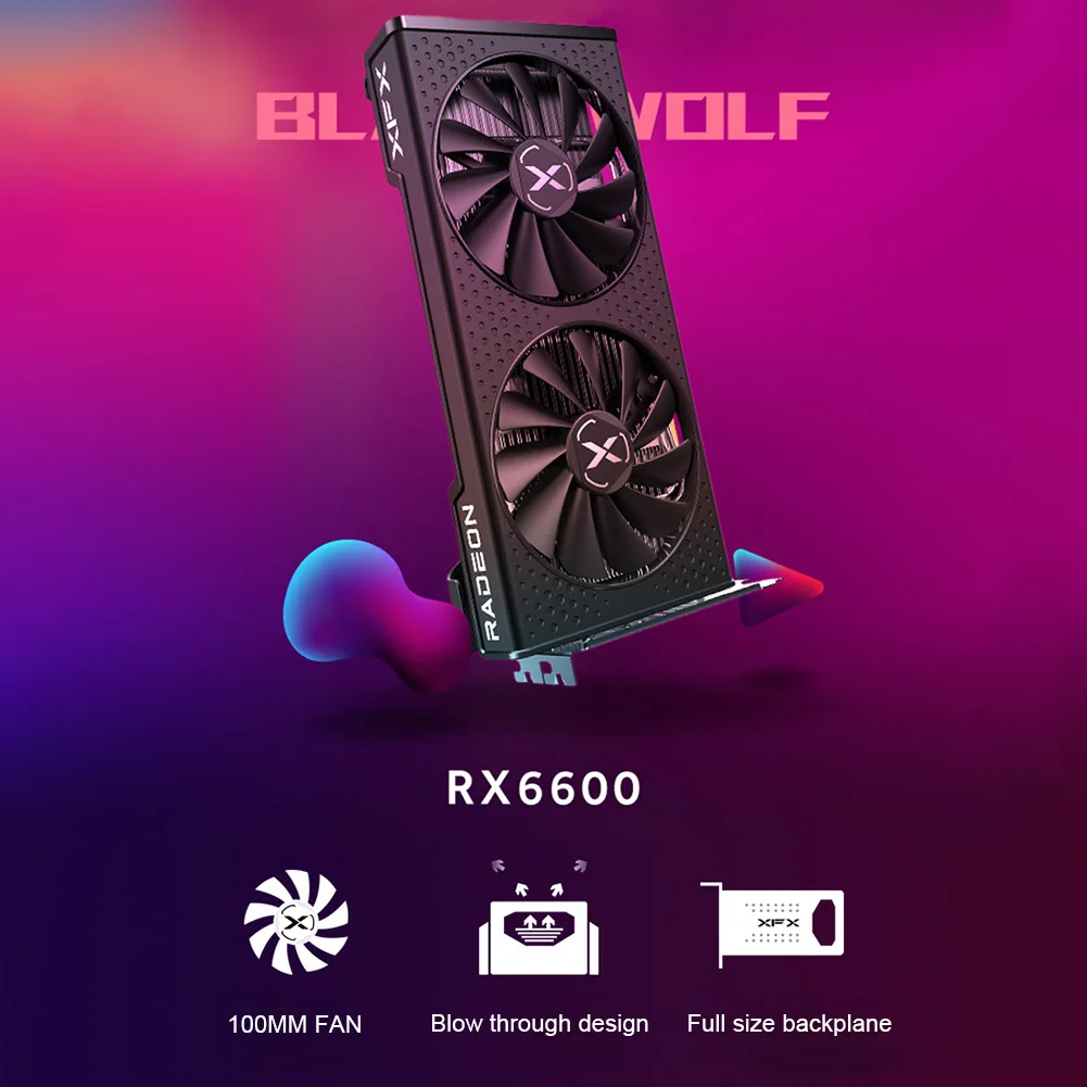 

Видеокарта XFX RX 6600, 8 ГБ, бит, GDDR6