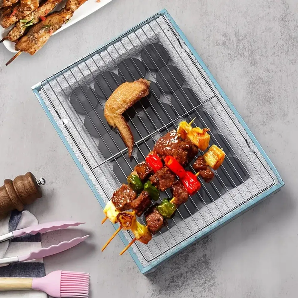 Прямоугольные уличные грили с сильной нагрузкой подставка для барбекю и плиты